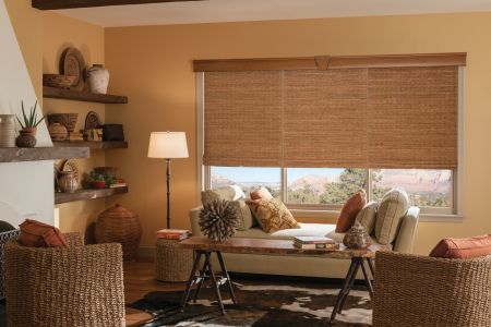 Woven wood blinds